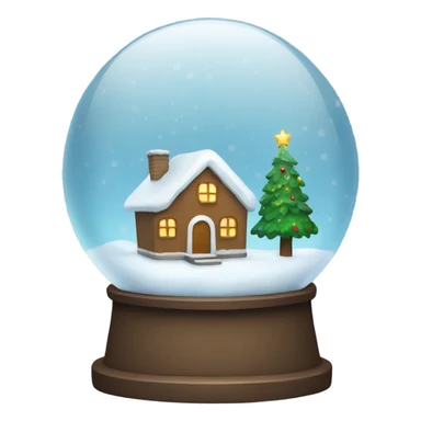 Christmas snowglobe sticker