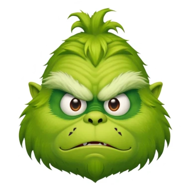 Grinch like monster sticker