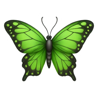 Una Mariposa verde a  sticker