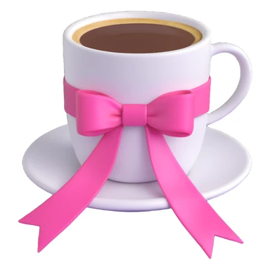 coffee cup with a pink ribbon sticker