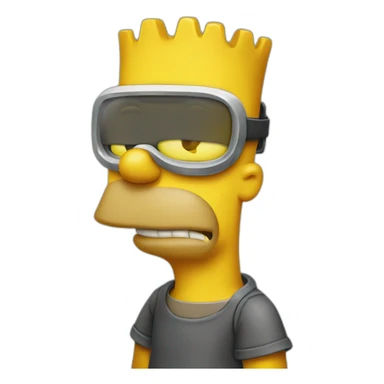 old bart simpson sticker