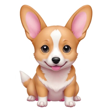 Corgi with no fur sticker