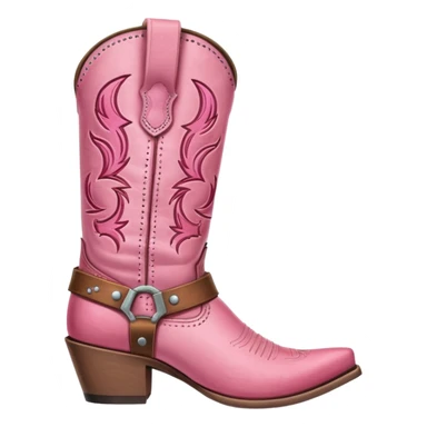 Cowboy boot pink sticker