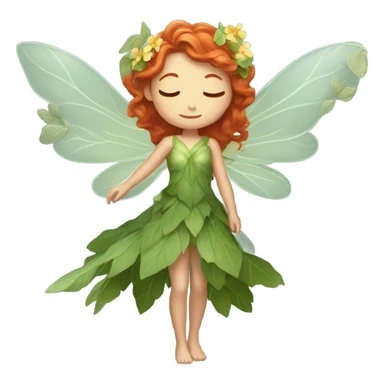 redhead fairy sticker