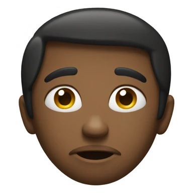 Half happy and half sad emoji sticker