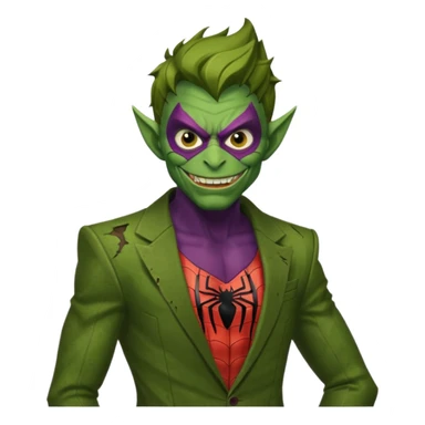 Green goblin's Spiderman  sticker