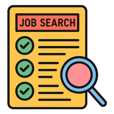 job search requirements section sticker