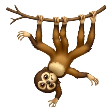 Spider monkey sticker