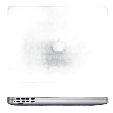 macbook pro partly closed silver  sticker