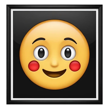 Black photo frame sticker