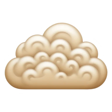 Fog beige being  sticker