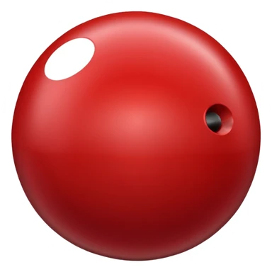 red bowling ball  sticker