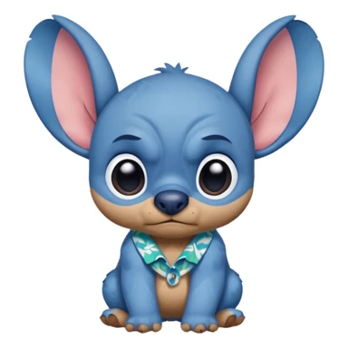 stitch from lilo and stich cranky sticker