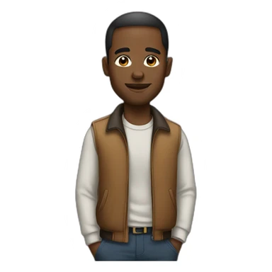 inspired black man sticker