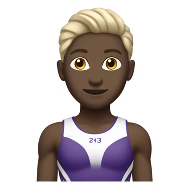 West chester ram gymnast white skin brown hair sticker