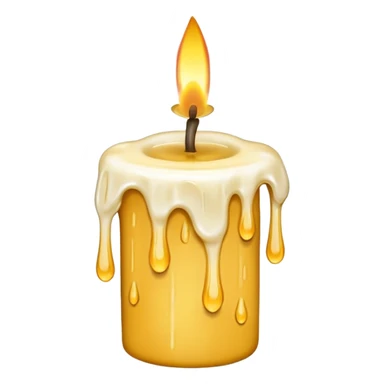 melting candle passage of time. sticker