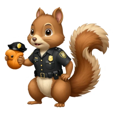 Squirrel getting arrested sticker