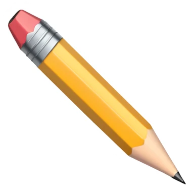 pencil with a few quick sketch strokes around sticker