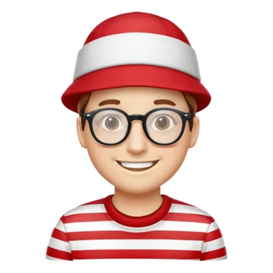 Photo of a friend made to look like where’s wally sticker