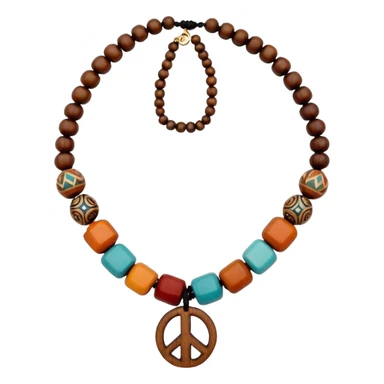 hippie necklace sticker