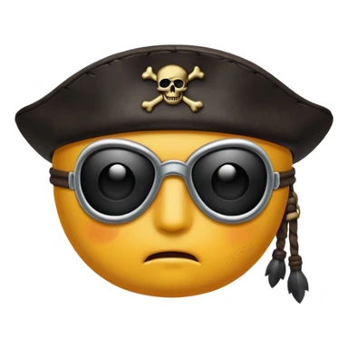 Pirate eye patch sticker