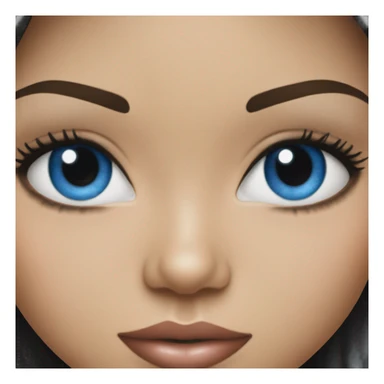 adriana lima with blue eyes  sticker