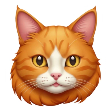 Orange weise Katze  sticker