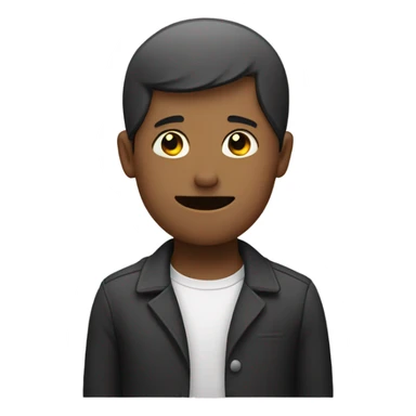 straight face with two middle fingers  sticker