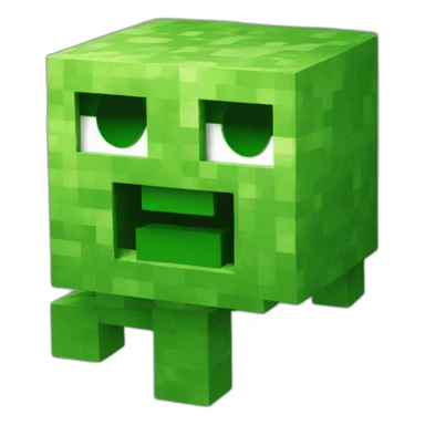 Green creeper minecraft sticker