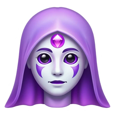 glitter cian and purple phantom sticker