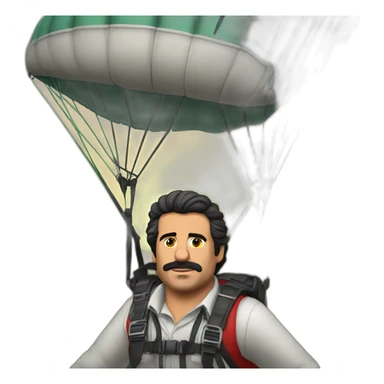 escobar en parapente sticker
