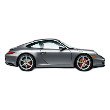 grey Porsche 911 997 sticker
