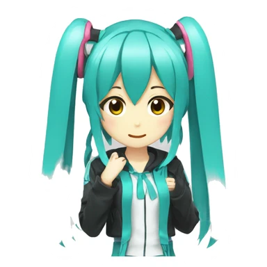 Hatsune miku mik sticker