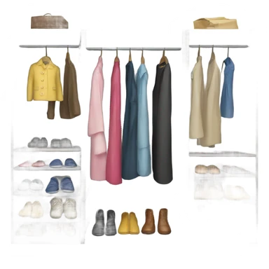 Open wardrobe  sticker