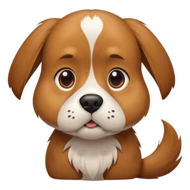 a dog with a blunt sticker