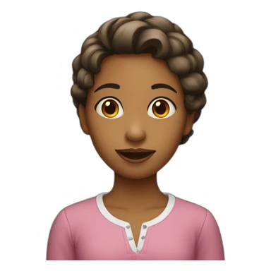 Fille gênée sticker