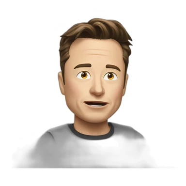 Elon Musk qui pleure sticker