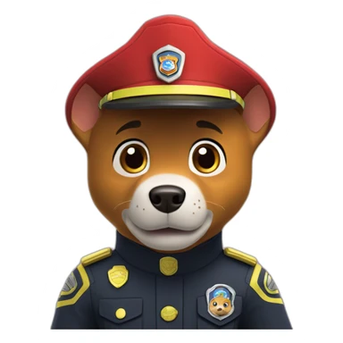 Paw patrol marshal sticker