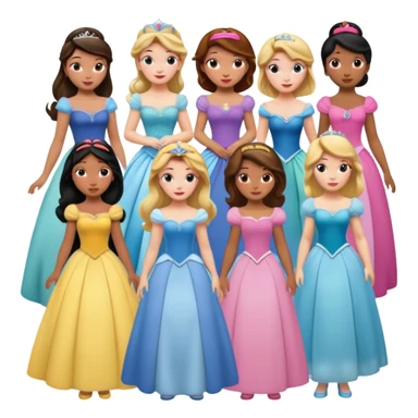 Disney princesses sticker