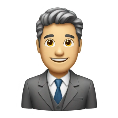 happy man in a working suit sticker