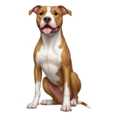 Dog-american-pit-bull-terrier-full-height sticker
