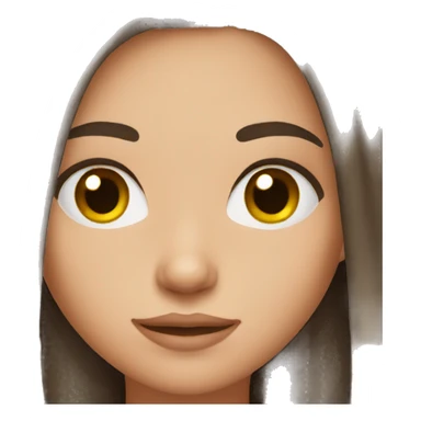 teenage girl who has dark red/brunette hair  sticker