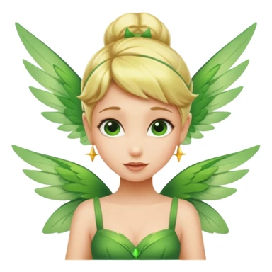 Black tinkerbell sticker