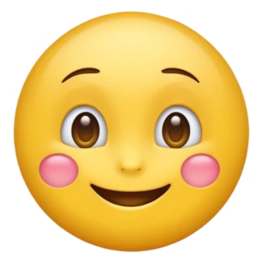Emoji, yellow round teasing smile sticker