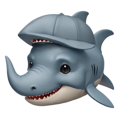 batman that has a shark hap shaped like an elephantbatman that has a shark hap shaped like an elephant sticker