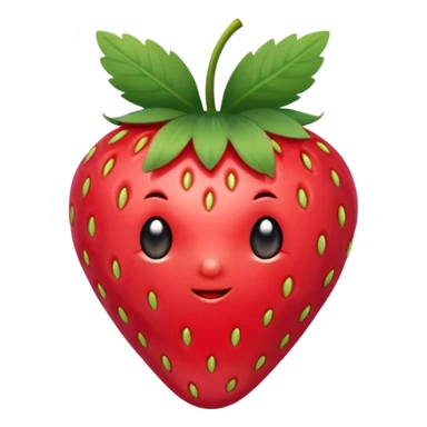 A strawberry with a bow cute sticker