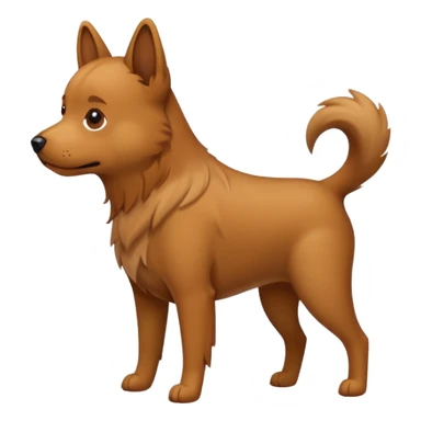 Dog going potty sticker