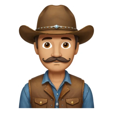 Western Cast cowboy sticker