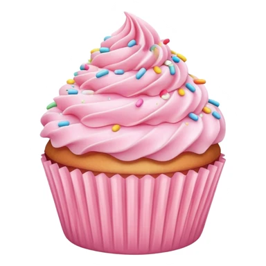 pastel pink cupcake sticker