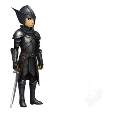 gothic elf knight  sticker